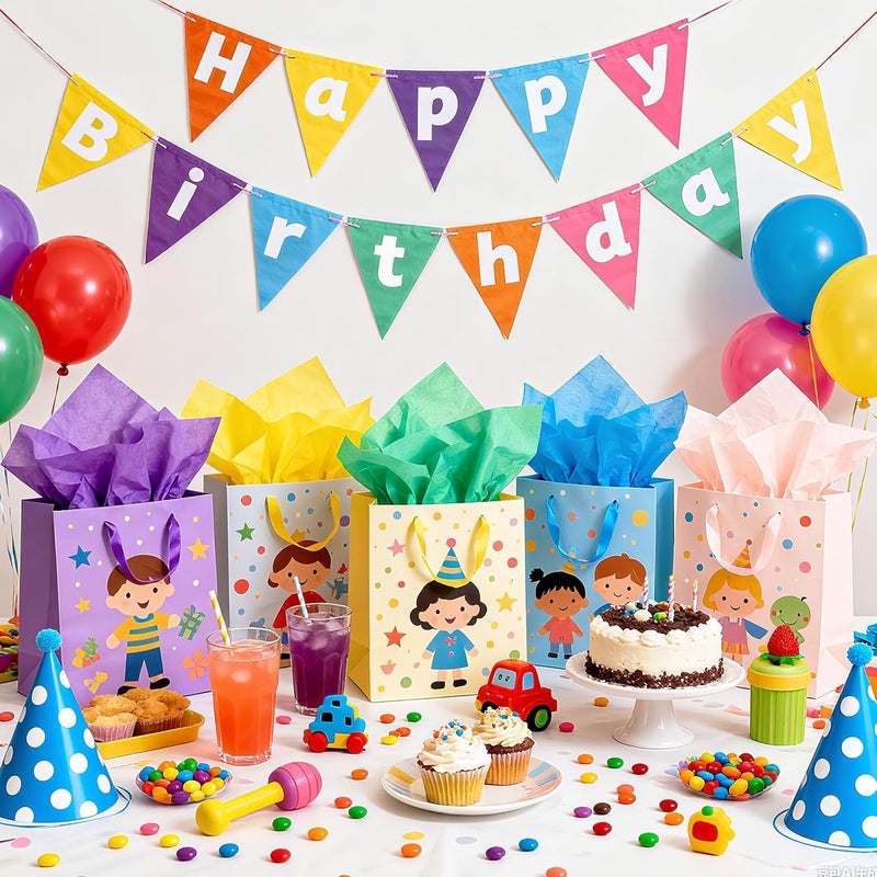 Koogel 330 Sheets Tissue Paper, 14x10 Inch Multicolor Wrapping Tissue Paper for Gift Bags Holiday Birthday DIY Crafts Project 20 Colors - Image 5